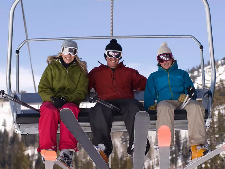 La voie des blessures au ski