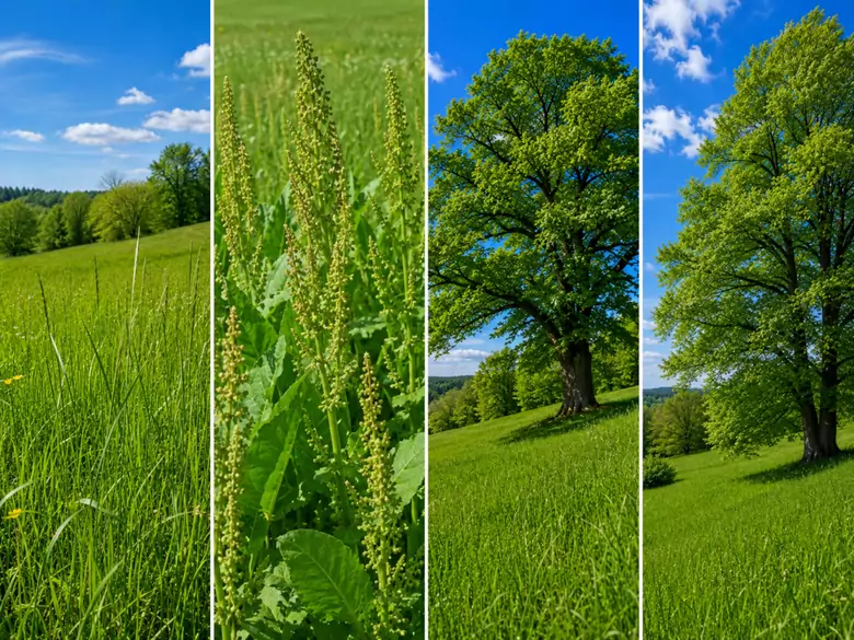 AleAlert : Pollinisation de l'herbe, de l'oseille, du chêne et du hêtre en mai
